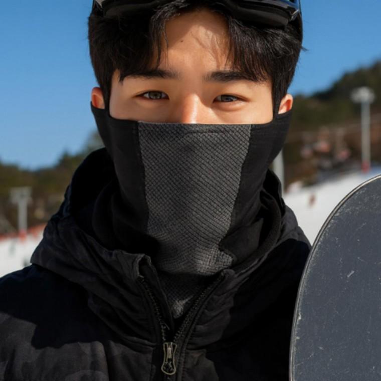 겨울 아웃도어 캠핑 등산 기모 방한 페이스 커버 마스크