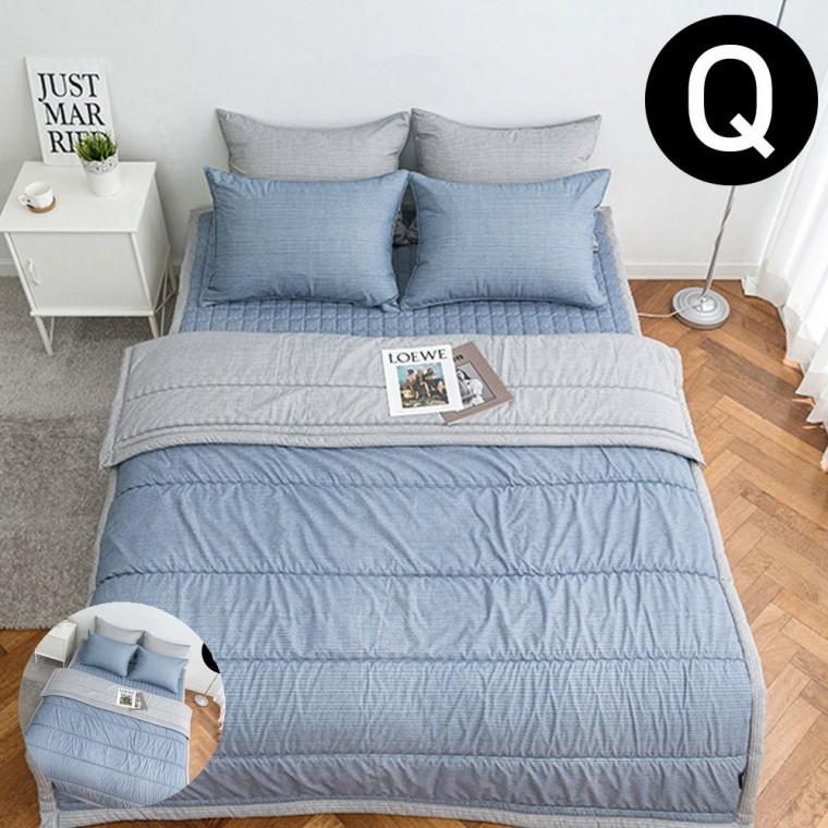 침구세트Q Q침대패드 신혼침구 침대이불세트 신혼이불 솔트 소프트마이크로 간절기 이불 패드세트 퀸 Q 블