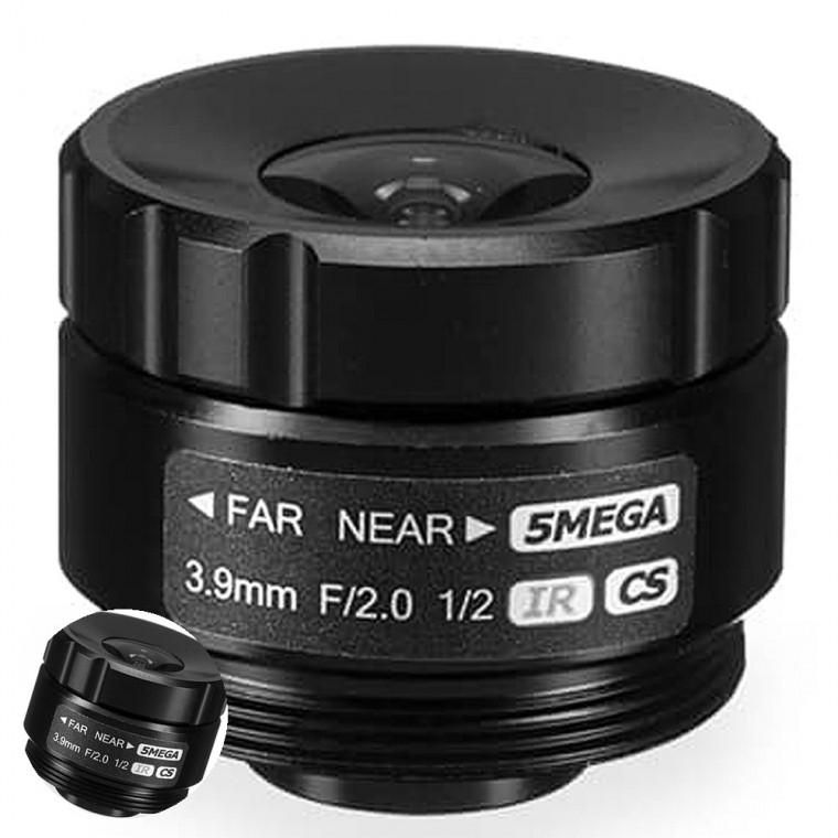 3.9mm렌즈 카메라렌즈 카메라고정렌즈 카메라 전용 고정렌즈 3.9mm F2.0 5MP CS-Mt V-553.9-5MP-VIS IR1 2