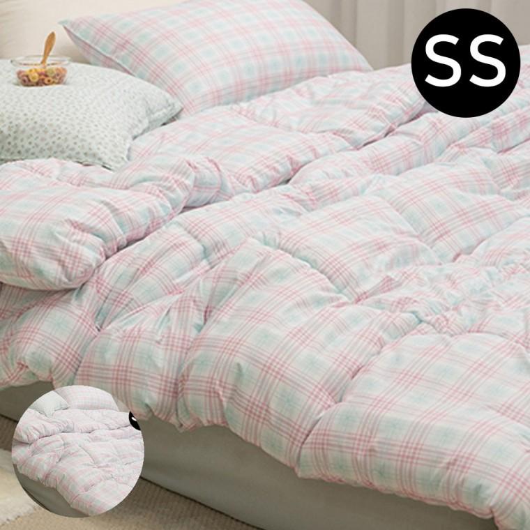 양면차렵이불 사계절이불 사계절차렵이불 1인용이불 체크무늬이불 슈가체크 리버서블 소프트마이크로 차렵