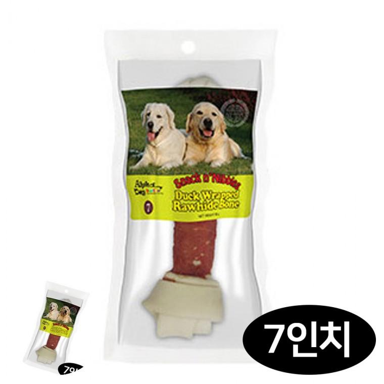 강아지건강간식 강아지영양간식 강아지밀크껌 반려견간식 애견껌 강아지 오리 우유껌 1p 7in