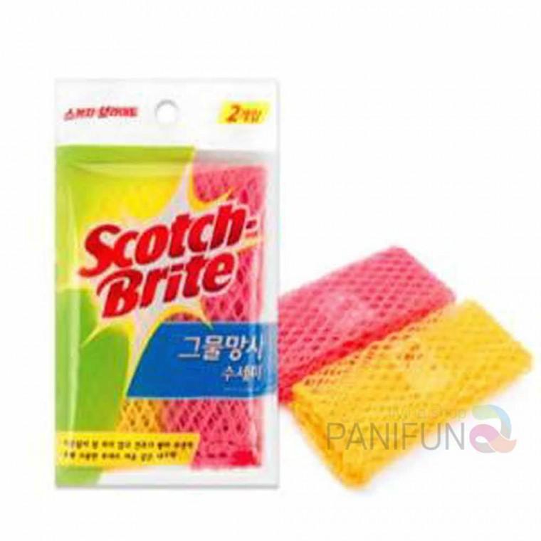 퍼니 3M 망사수세미 2매 쓰리엠수세미 설거지수세미 주방용수세미