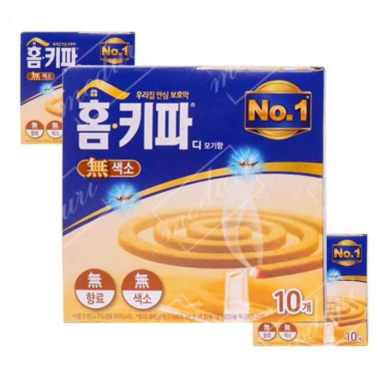홈키파 디 모기향 무색소 10 입 5개 캠핑 야외용 낚시