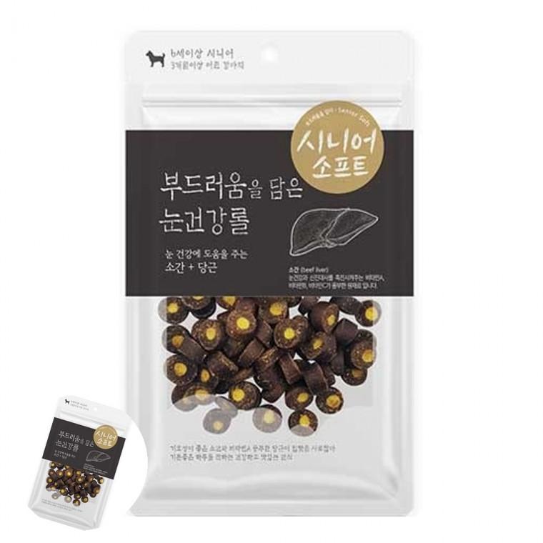 강아지산책간식 애완견간식 반려견간식 개간식 노령견간식 눈건강롤 100g 강아지 간식