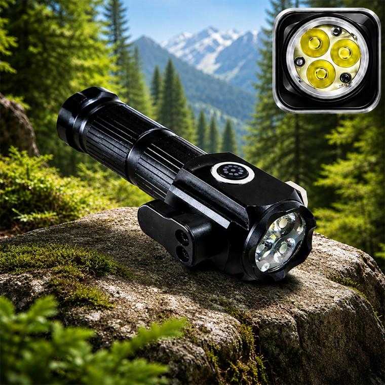 멀티 안전 LED 충전식 손전등 강력한밝기 야외 캠핑 랜턴 후레쉬 DJD772