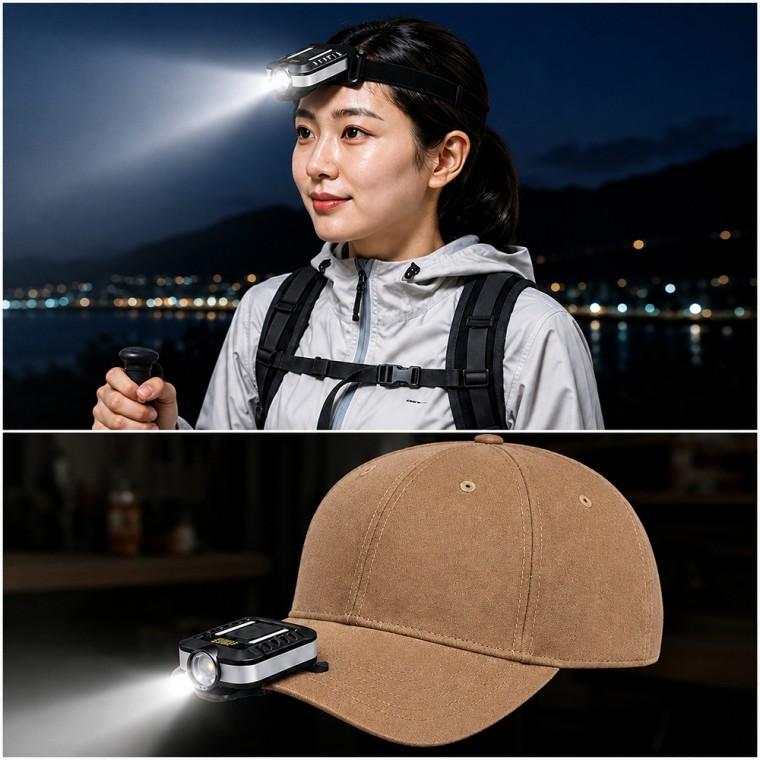 더넓고밝은 LED 멀티 야외 낚시 등산 모자 랜턴 캡라이트 헤드랜턴 G28