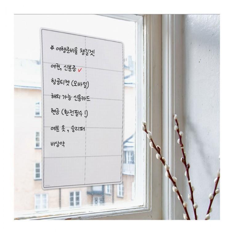 자석 메모보드 A3 부착 10칸 탈부착 화이트보드 메모지