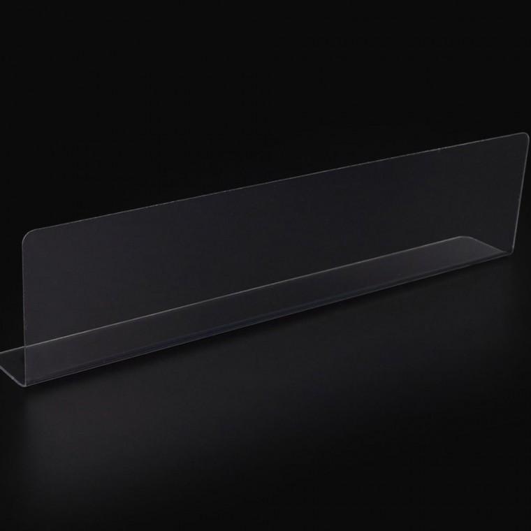 제품진열대 투명 L형 칸막이 정리 분리 구획 25x6cm 공간 1P 아크릴 배치 서랍