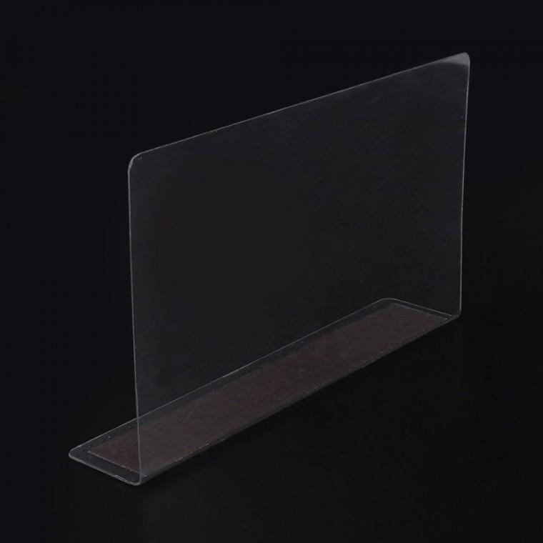 자석 L형 칸막이 1P 이동 간편 분리 투명 서랍 구획 정리 20x12cm