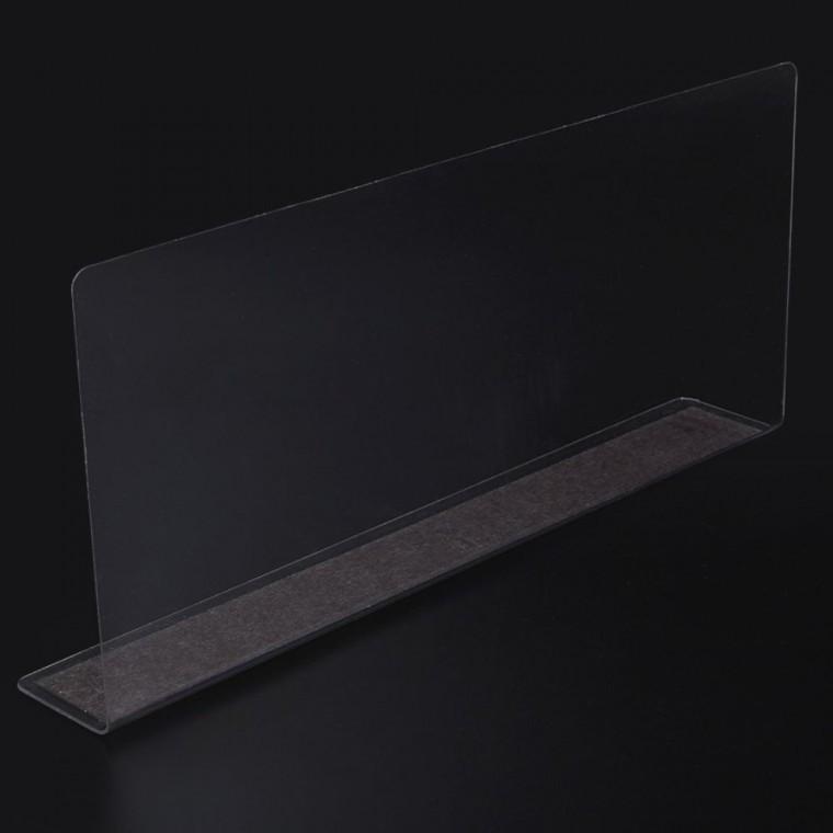 자석 L형 칸막이 간편 투명 구획 28x12cm 분리 정리 1P 서랍 이동 소품진열