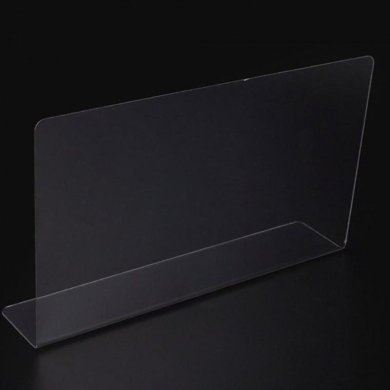 투명 L형 칸막이 1P 서랍 분리 공간 20x12cm 배치 정리 아크릴 구획