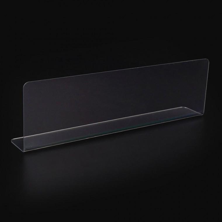 투명 L형 칸막이 20x6cm 구획 서랍 아크릴 배치 분리 정리 1P 공간