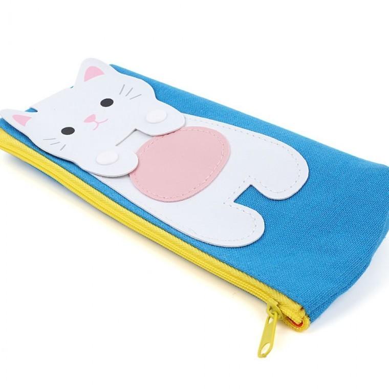 고양이 디자인 파우치 귀여운 수납 소품 화장품 간편 휴대 화장품파우치