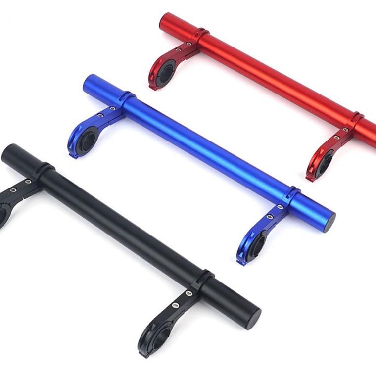 핸들 확장 바 장착 30cm 라이트 알루미늄 튼튼한 액세서리 추가 자전거핸들바