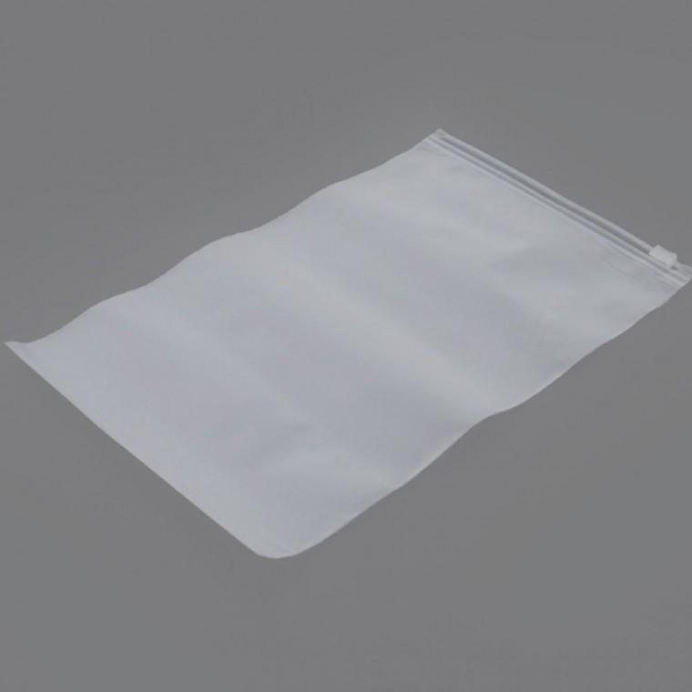 반투명 PVC 지퍼 화장품 문서 파우치 여행 수첩 서류 17x25cm 휴대 여행용지퍼백
