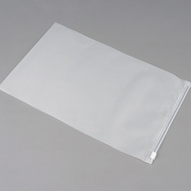 다용도지퍼백 반투명 PVC 지퍼 20x30cm 서류 의류 파우치 여행 노트 정리 태블릿