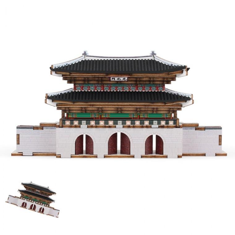 나무판모형만들기재료 모형조립재료 나무판조립장난감 목재조립키트 방학숙제만들기 미니 광화문