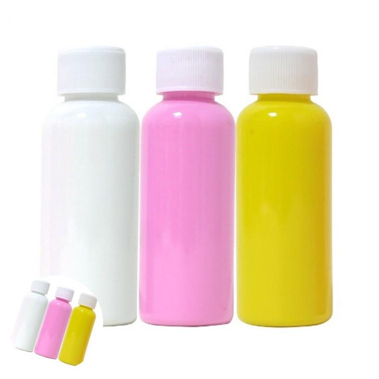 어린이미술교육 미술교육 어린이미술 그리기놀이 그림교구 푸어링 아트 페인트 A세트 50ml x 3색 흰색 분홍
