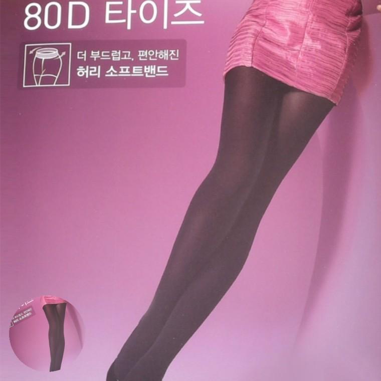 80데니아 유발 타이즈 고탄력팬티스타킹 배조임없는스타킹 80D스타킹 여성팬티스타킹 검정스타킹