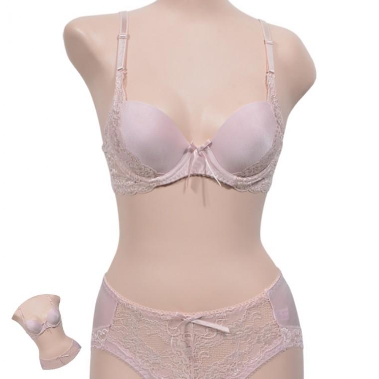 어 B컵 브라팬티세트 레이스팬티 여성언더웨어 와이어브라 속옷선물 리본브라