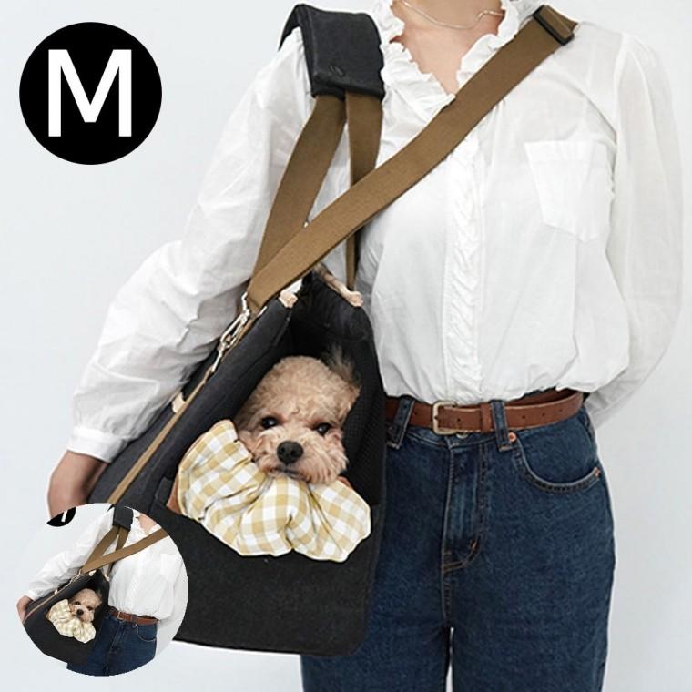 개이동장 강아지외출가방 강아지캐리어 애견캐리어 강아지산책가방 인마이펫백 블랙 M