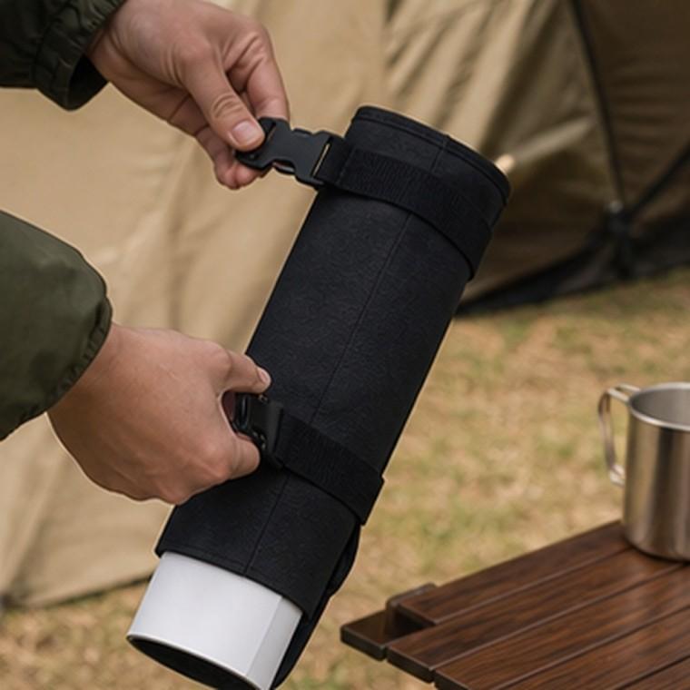 찍찍이 탄성밴드 스트랩 50cm 버클 고정 캠핑 여행 짐 묶음 블랙