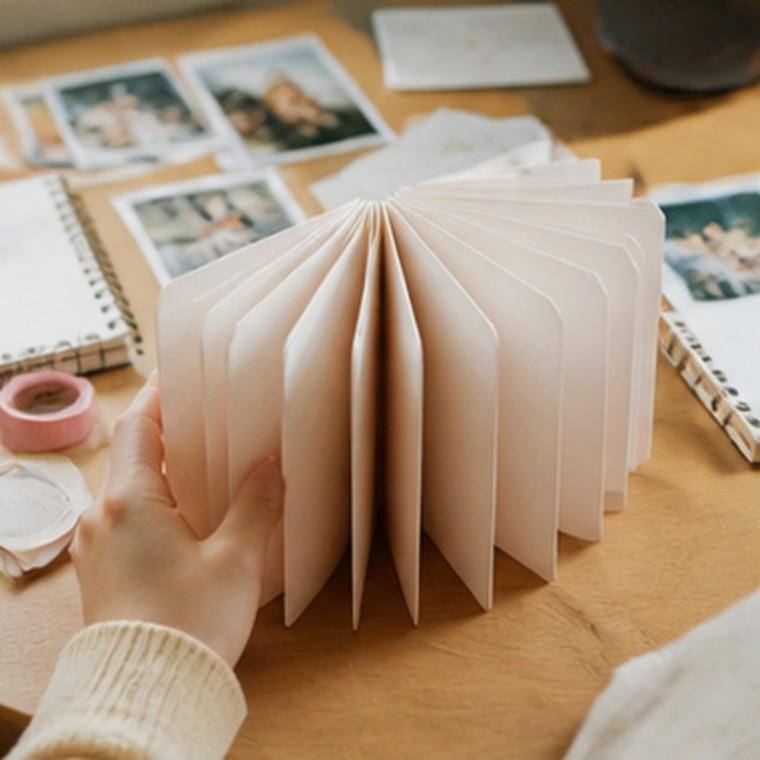 스크랩북 10p 16 x 16 cm 코팅 종이 책 만들기 앨범 만들기