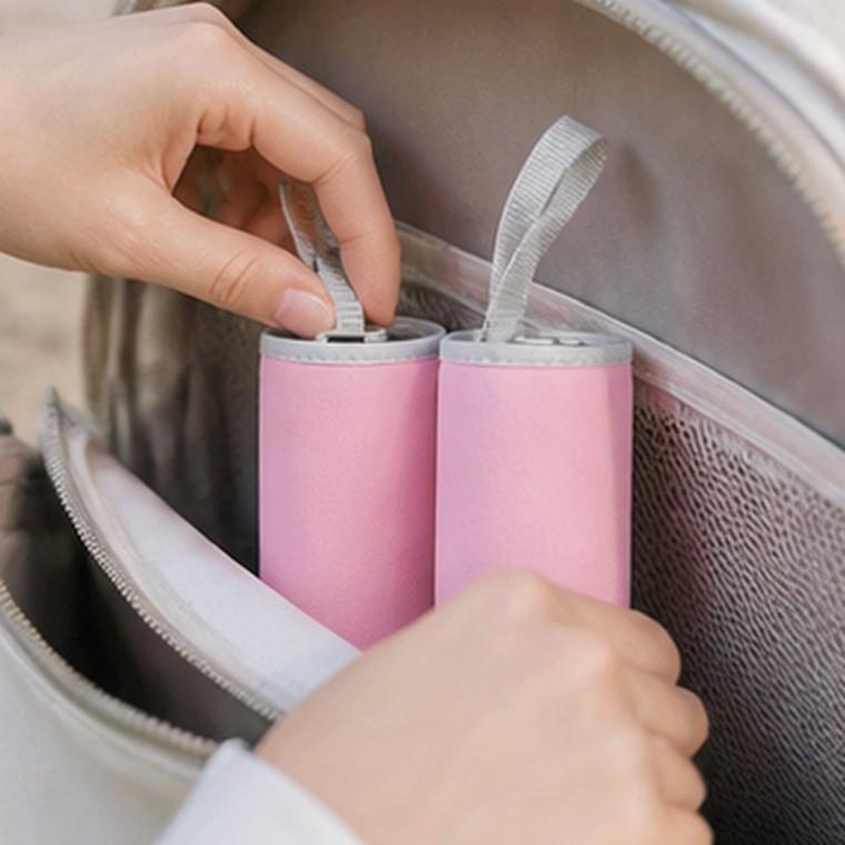 네오프렌 물병파우치 보냉 손보호 결로완화 손잡이스트랩 280ml 2p 세트