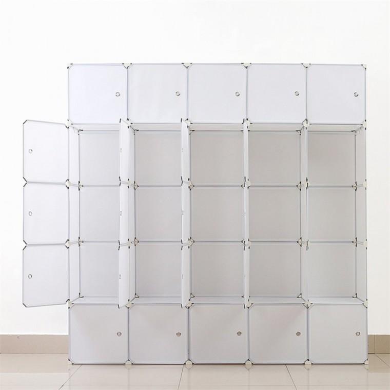 DIY 화이트 선반 옷장 175x175cm 화이트옷장