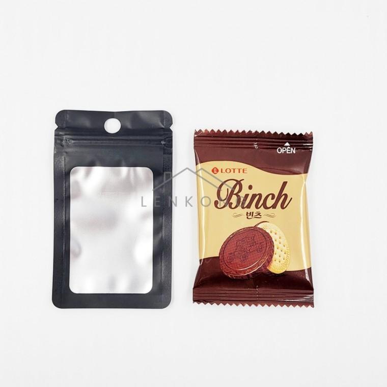 포장용 블랙 지퍼백 6cm X 10cm 주얼리포장 간식봉투 반투명지퍼백 지퍼백미니 비닐포장봉투