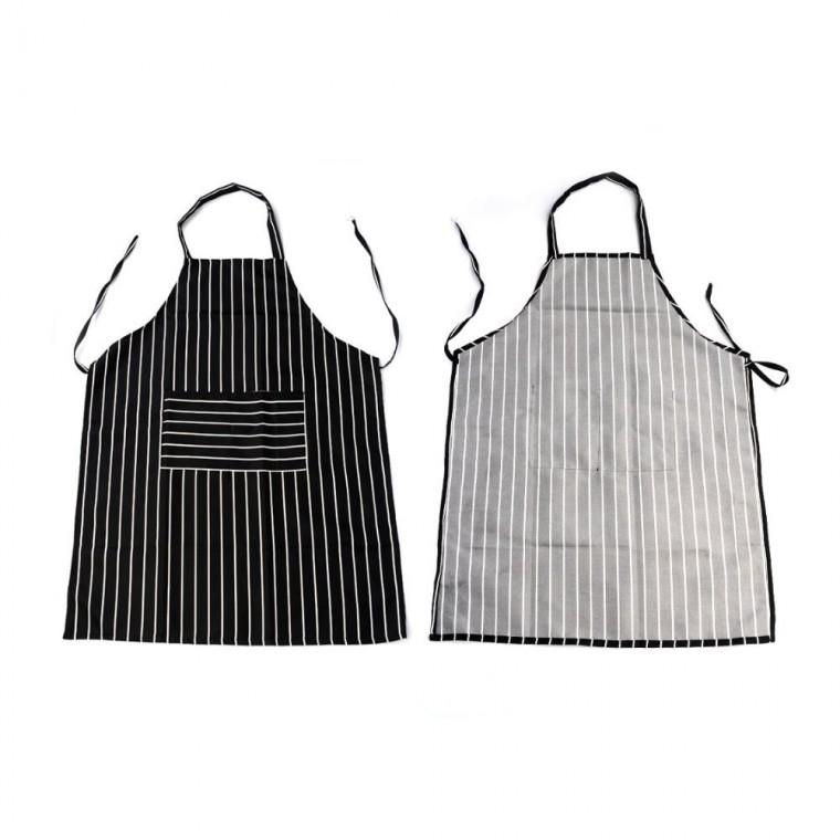 스트라이프 허리끈 요리 면 조리복 바리스타 에이프런 카페 식당 업소