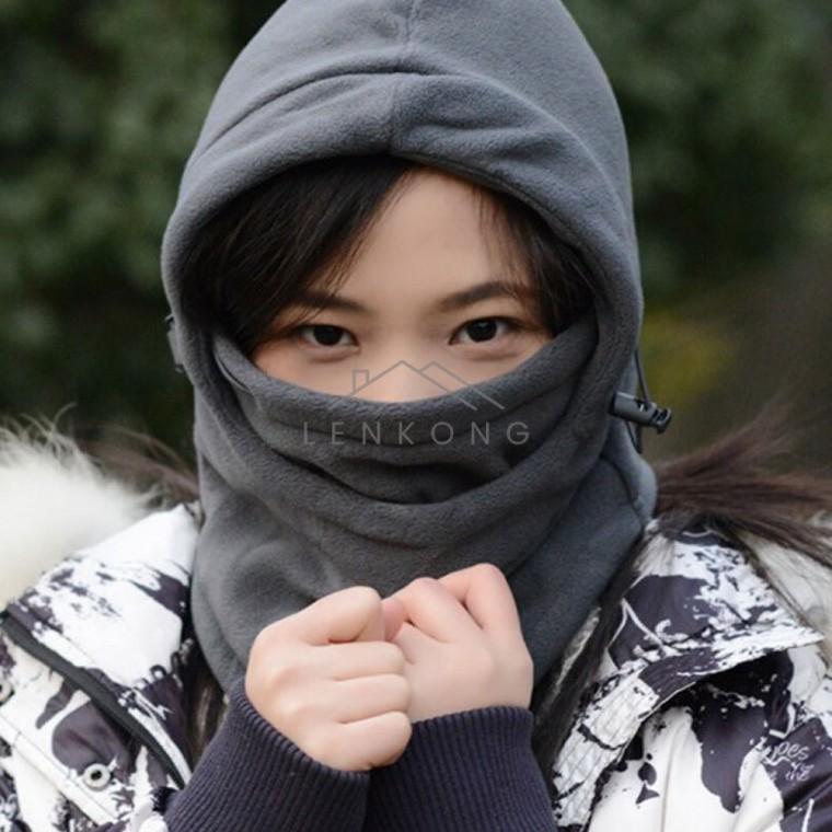 후드 넥워머 그레이 기모넥워머 스포츠넥워머 겨울목토시 스키넥워머 여성넥워머