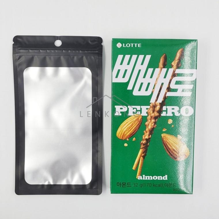 포장용 블랙 지퍼백 10cm X 18cm 봉투 투명 미니 식품 튼튼한