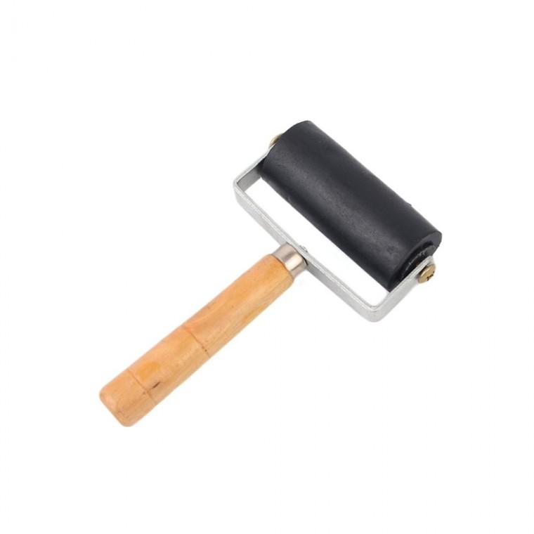 미술 판화 고무 목재 프린팅 손잡이 롤러 작업 평면
