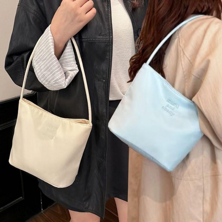 데일리 여성 나일론 가벼운 토트백 마실 가방 토드백 손가방 미니 여자 예쁜 캐쥬얼