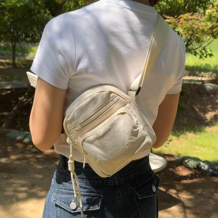 가벼운 여행용 미니 데일리 여름 크로스백 아이보리 미니백 가방 학생 여자 여성