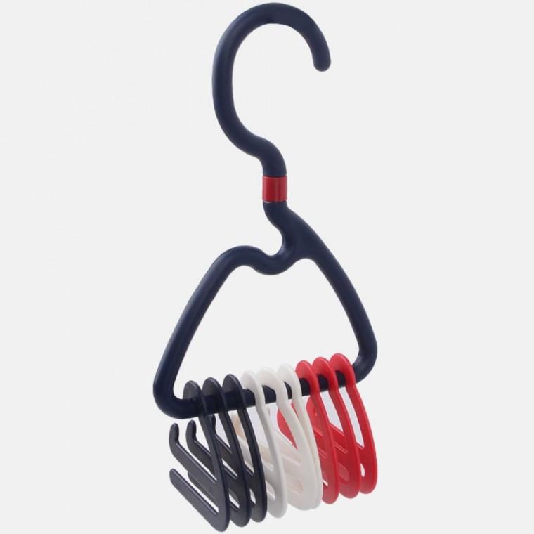 회전 넥타이 스카프 걸이 옷장 슬라이딩 다단 고리 벨트 수납 공간절약
