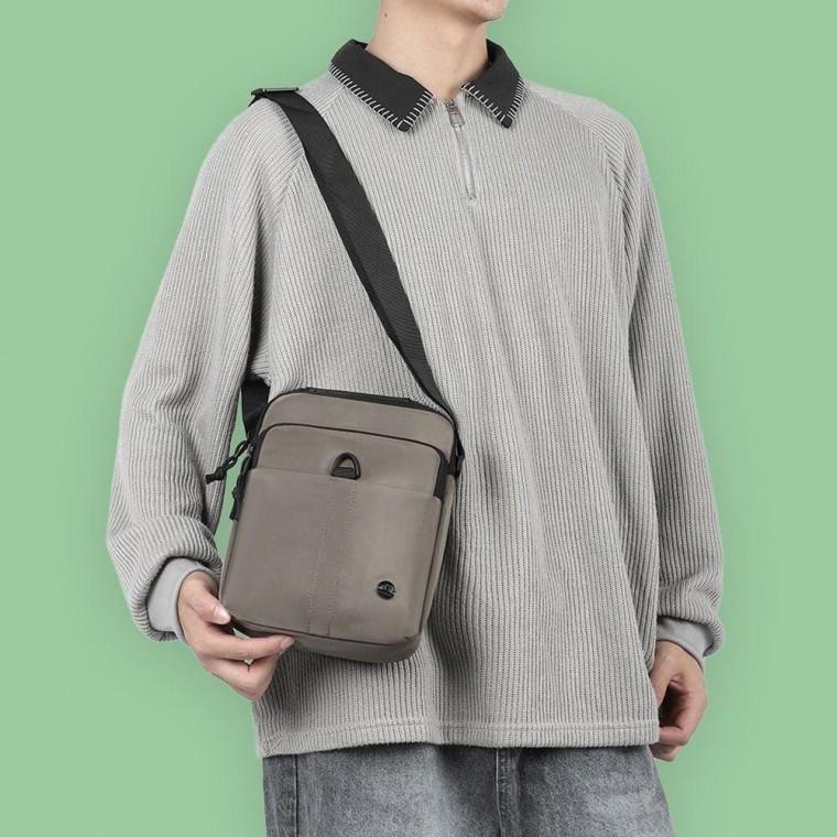 데일리 직장인 여행용 크로스백 가방 그레이 브라운 남성 남자 휴대 용가방 남자작은 여성