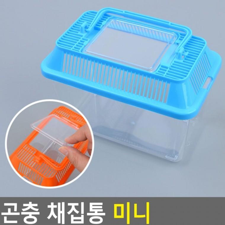 미니 곤충 관찰통 자연 채집 투명 학습 탐구 통풍 케이스 어린이 뚜껑 교육