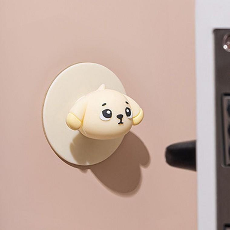 방 문 문콕 소음 방지 도어 쿠션 범퍼 옐로우 강아지 방문문콕 문범퍼 가구문콕 차단