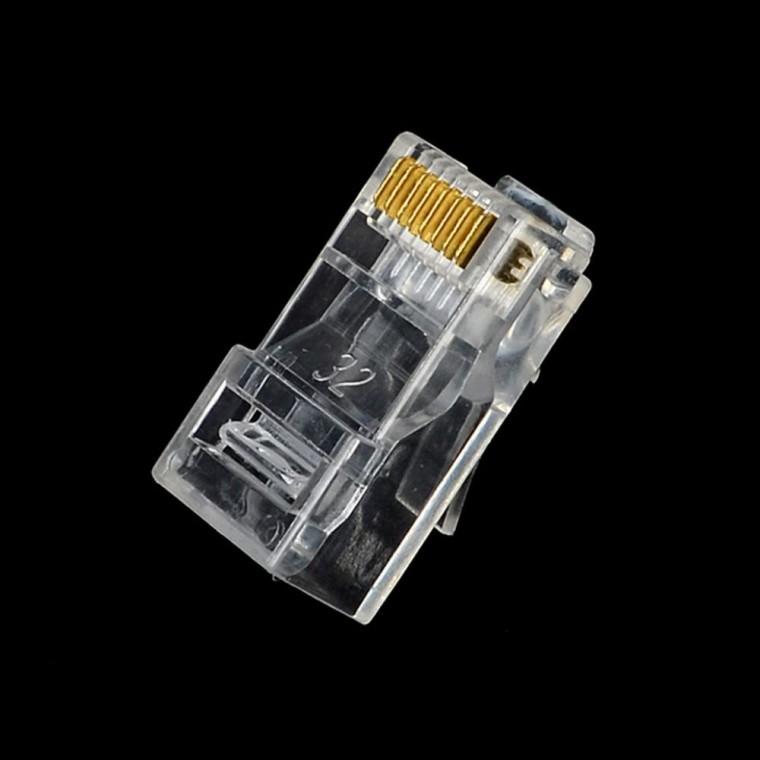 RJ45 플러그 8개입 단자 연결 케이블 커넥터 인터넷 조립 렌선 랜선 끝단