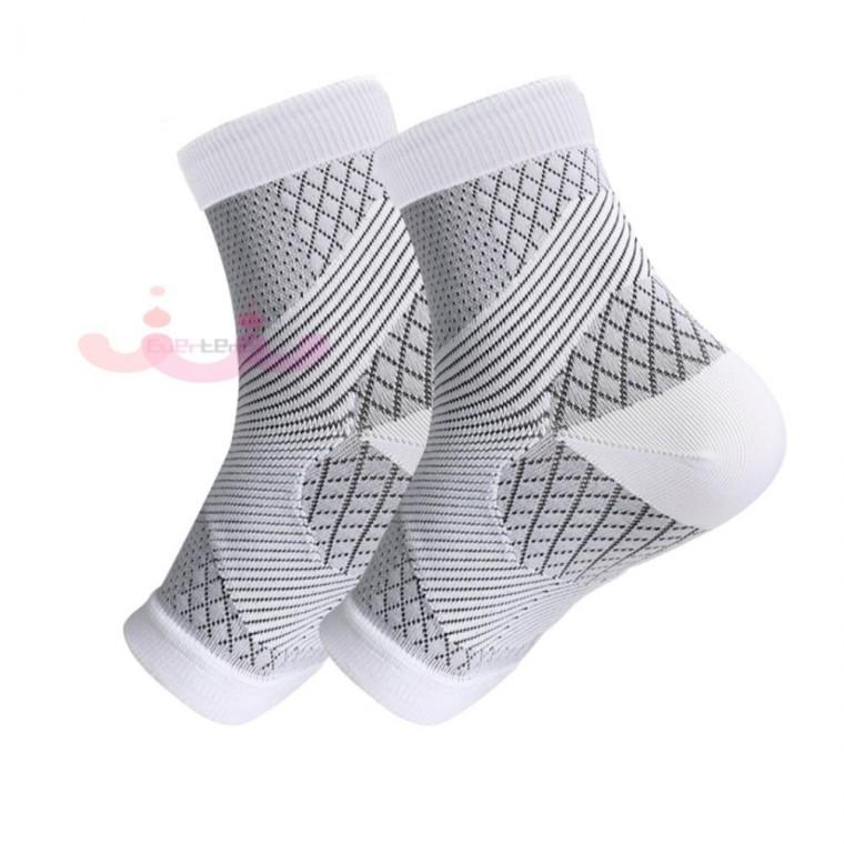 슬리브 발목보호대 2P 220-245mm 화이트 얇은발목보호대 아킬레스건보호대 등산용발목보호대