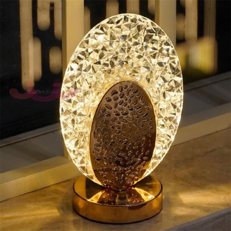 무선 LED 크리스탈 무드등 무선스탠드 무선조명 탁상용led스탠드
