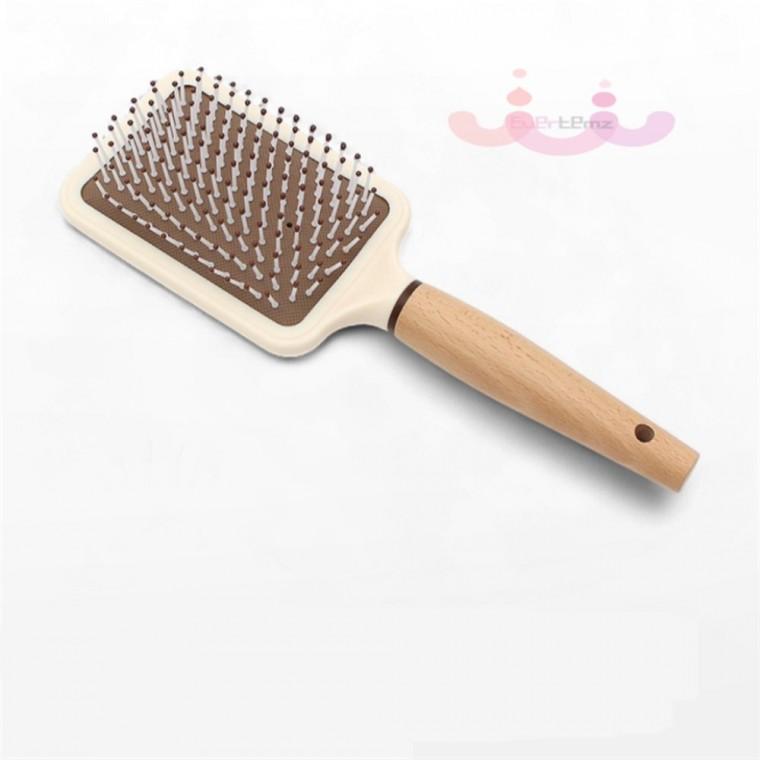 쿠션 우드 헤어브러시 패들브러쉬 브러쉬빗 두피마사지브러쉬