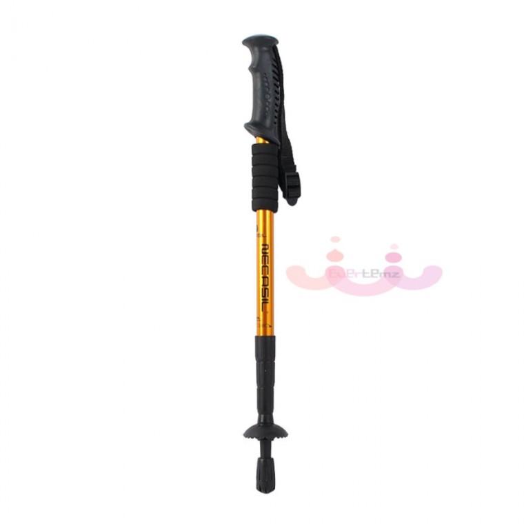 4단 접이식 등산스틱 110cm 골드 등산용품 등산장비 등산용지팡이