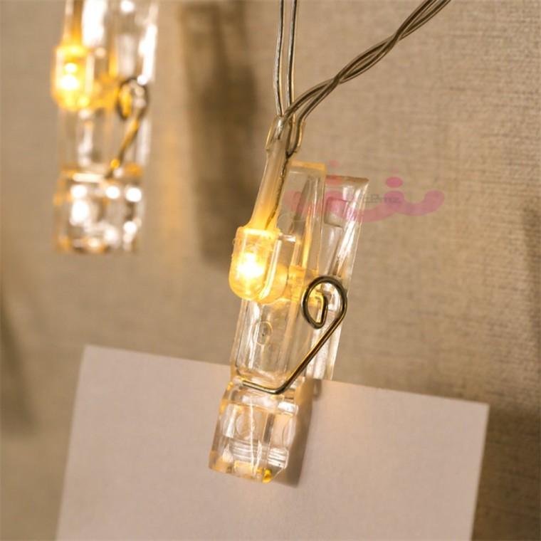 LED 가랜드 클립집게 전구 1.5m 캠핑조명 LED줄조명 파티용품