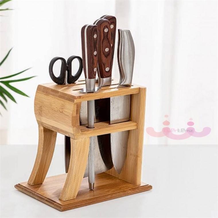 주방 칼꽂이 주방잡화 칼정리대 나무칼거치대