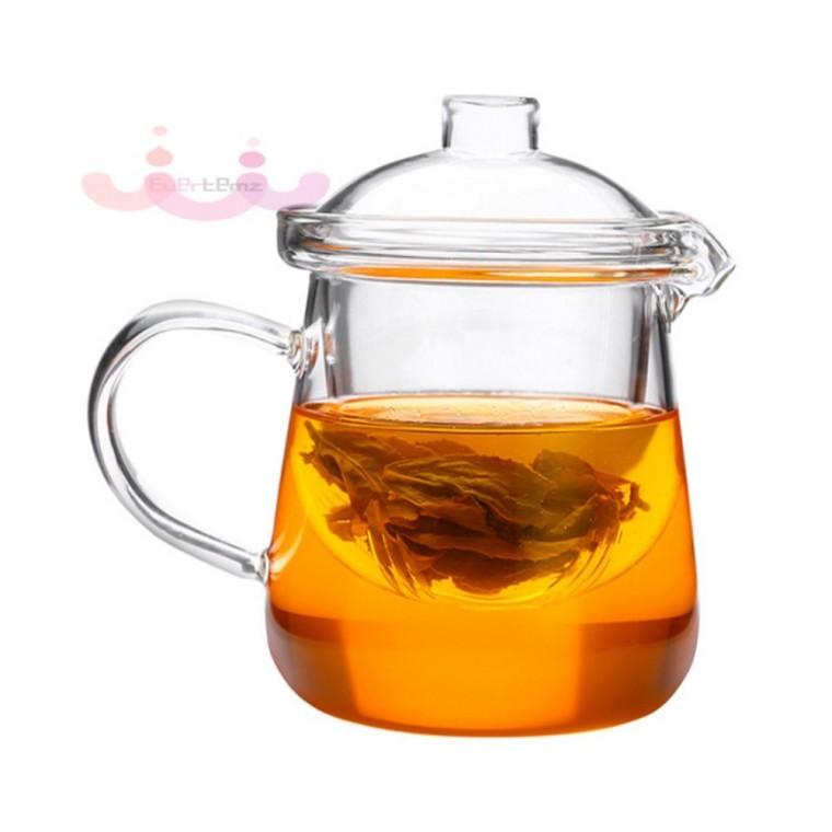 1인용 내열 유리 티포트 450ml 홍차주전자 유리주전자 주방용품