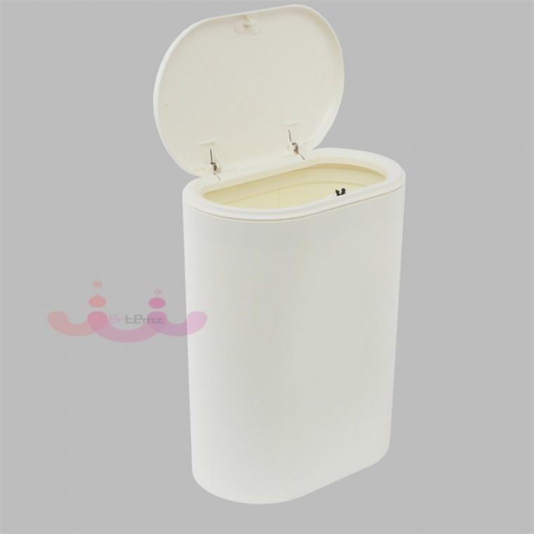 슬림 원터치 쓰레기통 10L 뚜껑있는쓰레기통 슬림화장실휴지통 10L쓰레기통