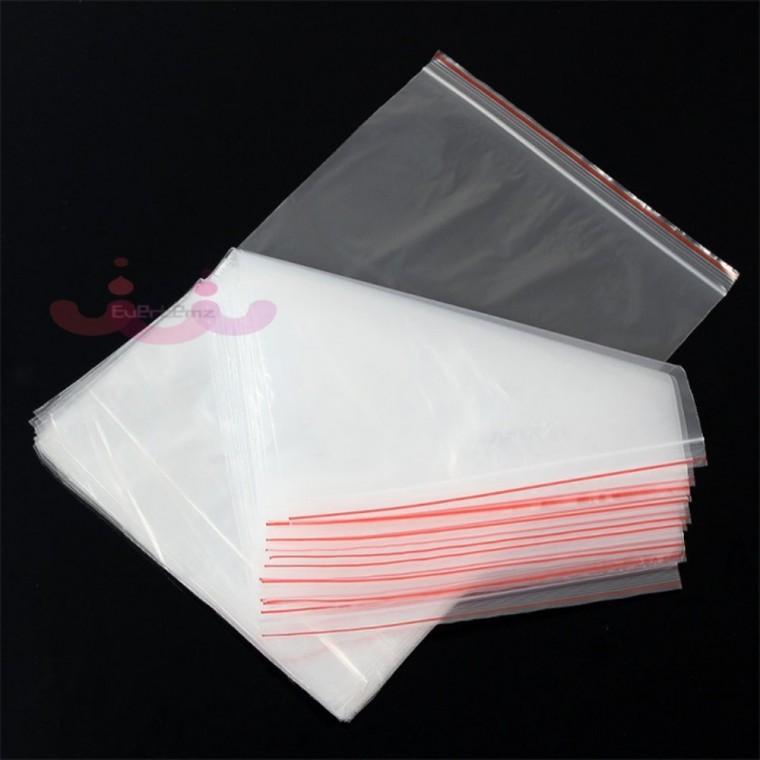 투명 지퍼백 100매 20x30cm 비닐지퍼백 지퍼봉투 포장지퍼백